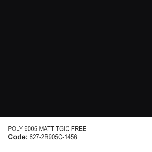 POLYESTER RAL 9005 MATT TGIC FREE 